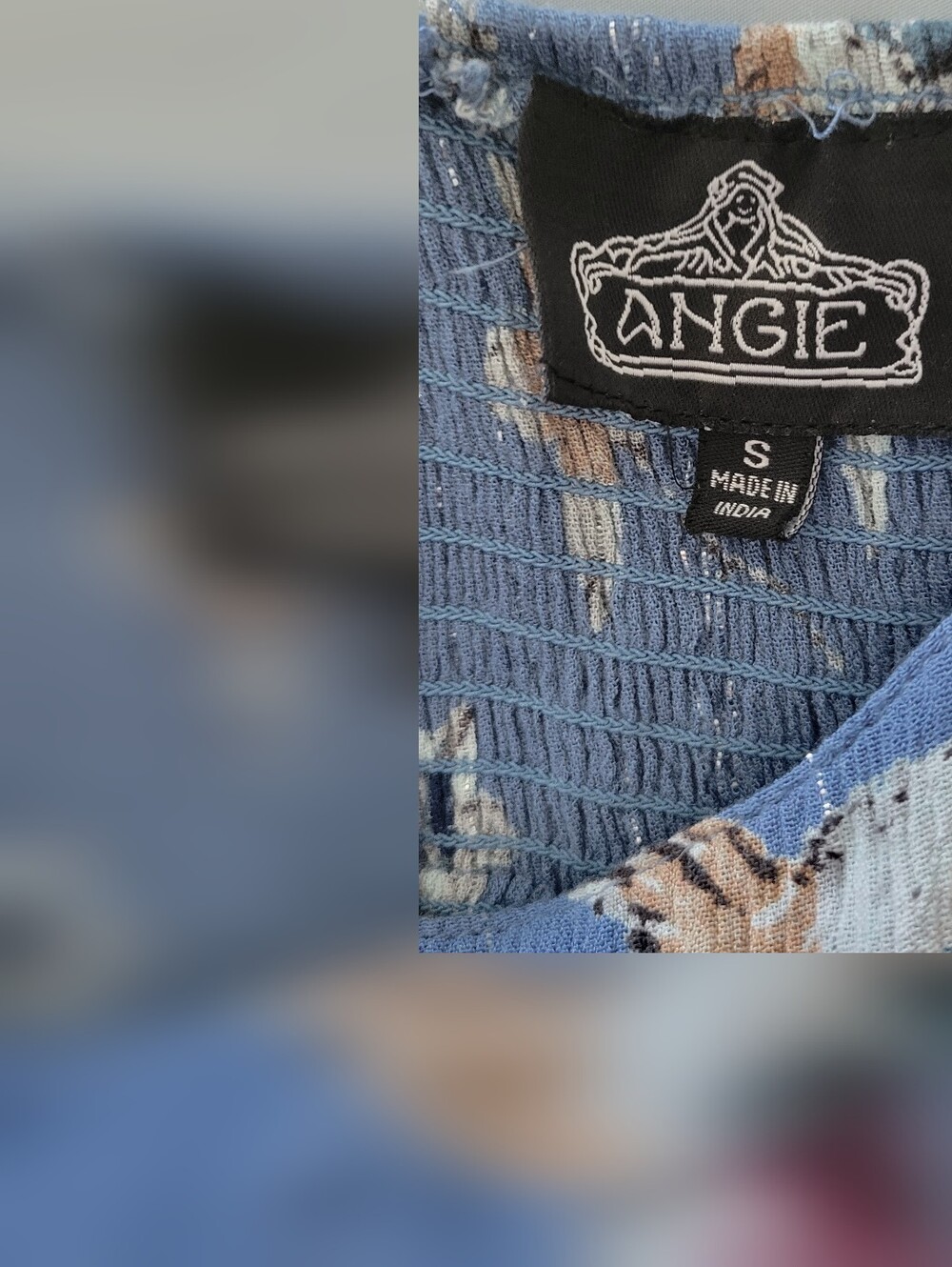 Angie Blue Floral Midi Dress - Picture 3 of 6